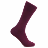 Men_s dress socks _ Burgundy solid socks_Egyptian cotton